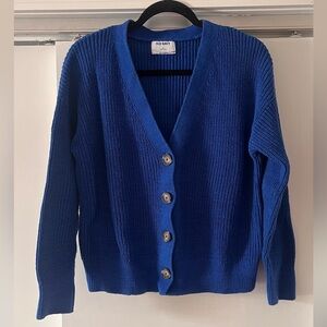 Old Navy Women's Vibrant Blue Cardigan